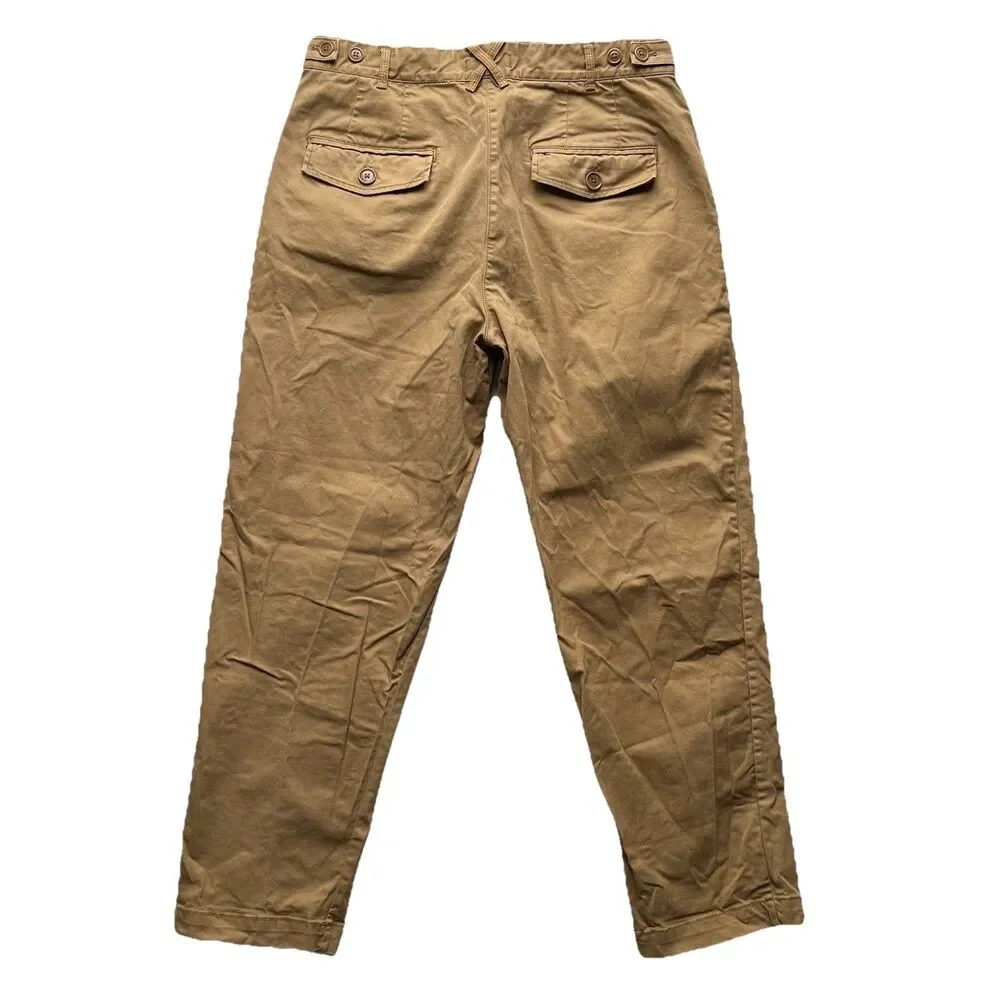 Alex Mill Chino Pants Mens 32X27 Button Fly Stretch Casual Tapered Twill Pants